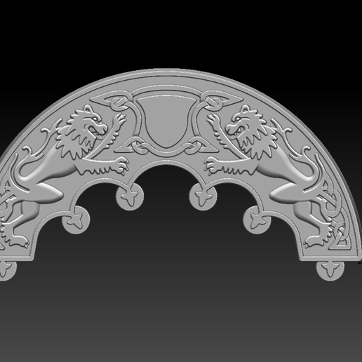 Celtic Lion Sporran Cantle