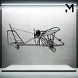 pa-28-180-cherokee-archer.png Wall Silhouette: Airplane Set