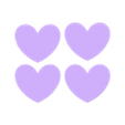 candy hearts.stl cœurs futurama