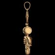 10.jpg Shiva Trishul Pendant with Damru
