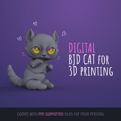 CoverImage.png 3D Printable BJD Cat 5cm