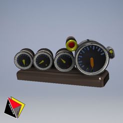 0212_gauge_meter_0212.jpg Fichier STL Compteurs de jauge à l'échelle 1/64 pour Diecast Custom・Plan imprimable en 3D à télécharger