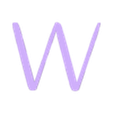 W.stl BARBIE Letters and Numbers | Logo