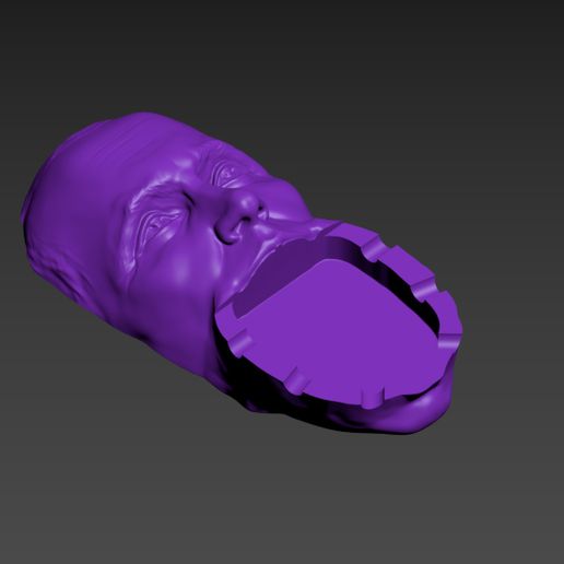 ASHTRAY PUTIN STL STL File for Cults