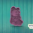 winnie-3.jpg Fichier STL Winnie l'ourson et le pot de miel Winnie l'ourson Cookie cutter・Modèle pour impression 3D à télécharger