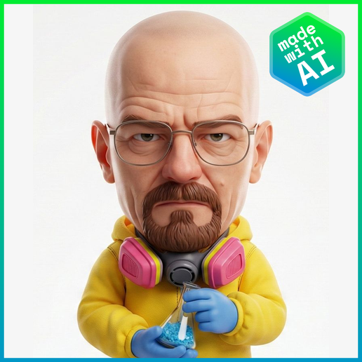 ⚗️ Walter White – Hazmat Chibi Edition