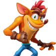 Crash_Bandicoot.png Crash Bandicoot muscular figure for moon lamp stand and more.