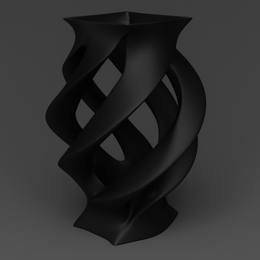 Innovatively shaped vase 3D model