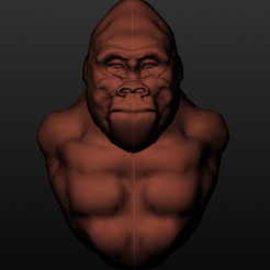 Screenshot-2023-09-26-191712.png Archivo OBJ Busto de gorila・Design para impresora 3D para descargar