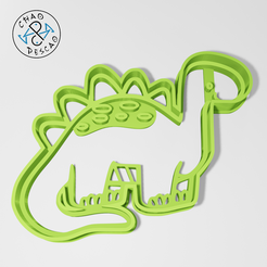 Dino1cp.png Dinosaur - Cookie Cutter - Fondant