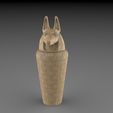 chacal.jpg egyptian urn or canopic vases