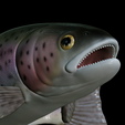 Rainbow-trout-trophy-22.png rainbow trout / Oncorhynchus mykiss fish in motion trophy statue detailed texture for 3d printing