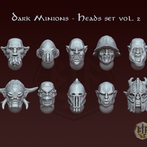 dm-heads2-bf.jpg Dark Minions Complete Set