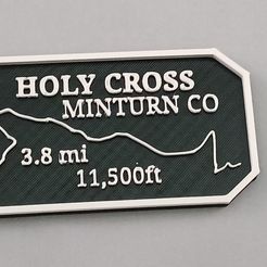 20230426_160507.jpg Archivo OBJ Insignia Maverick's Trail Holy Cross Colorado・Modelo de impresora 3D para descargar