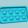 do6.png Jelly Candy Molding Pet Paw - Gummy Mould