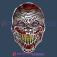 Joker_Mask_05.jpg Clown Joker Mask Death of the Family Cosplay Halloween Helmet