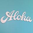 IMG_20200325_151453 crop.jpg Free STL file Aloha Sign・3D printing design to download
