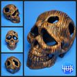 a Wom ls Download free STL file Wooden skull mushroom planter • 3D printable design, LittleTup