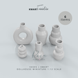vases-_-kmart-2.png MINIATURE FURNITURE | VASES , 6 NORDIC SWEDISH DESIGNS - KMART - INSPIRED | 3D MODEL FOR 1:12 DOLLHOUSE