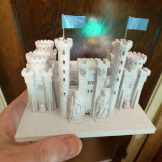 holding.jpg PRINTABLE ROMAN CASTLE - SMARTPHONE STAND CELL PHONE HOLDER WITH GEM HOLDING URNS