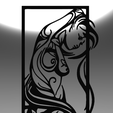 7.png Elegant Silhouette: Line Art of a Sensual Woman with Long Hair