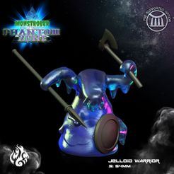 Jelloid-Warrior.jpg Fichier 3D Guerrier de la gelée・Design pour imprimante 3D à télécharger