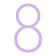 8.STL Alphabet and numbers 3D font "Geo