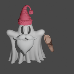 untitled.png GHOST BOOH WITH HAT AND BAG AND BEARD