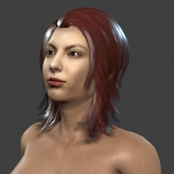 1.jpg -Datei Beautiful Woman -Rigged 3d character herunterladen • 3D-druckbare Vorlage, igorkol1994