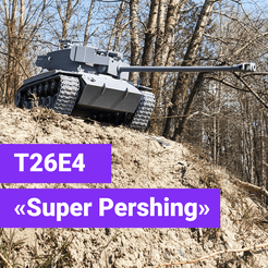 thumb.png 3D file T26E4 "Super Pershing"・3D print model to download