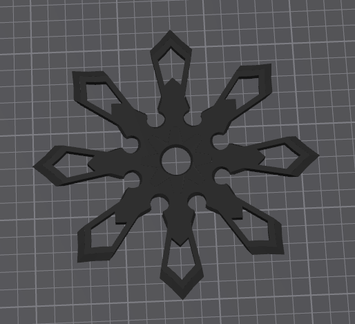 Ninja Shuriken v2 3D model
