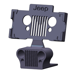 A.png STL file jeep smartphone phone holder・Design to download and 3D print, danielpinola2