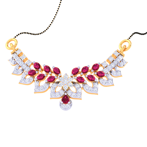 3D Printable Cad jewelry design of Lady diamond Pendant 3D model