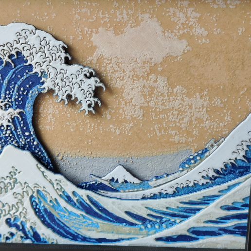 IMG20231025155131.jpg Шкатулка для теней "Большая волна у берегов Канагавы