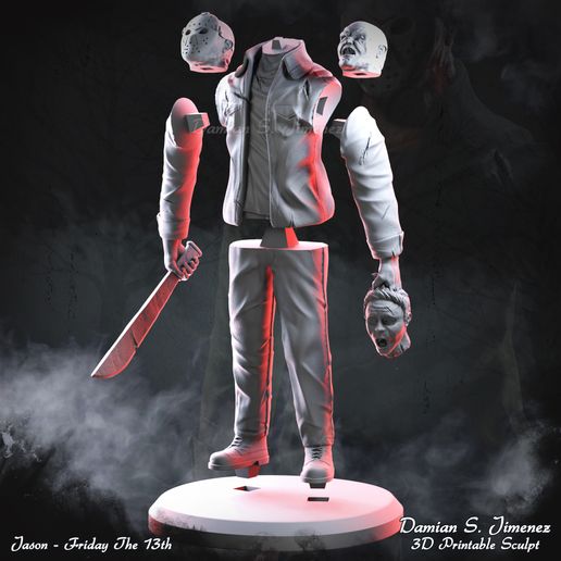 🗿 Jason Voorhees Friday The 13th 3D Printable Sculpt・ STL File for ・Cults