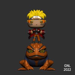 001.jpg STL-Datei Naruto modo Sabio und Gamakichi・3D-Druckvorlage zum Herunterladen, GNL