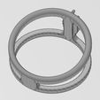 wf2.jpg Triangular diamond cluster open ring US sizes 6to10 3D print model