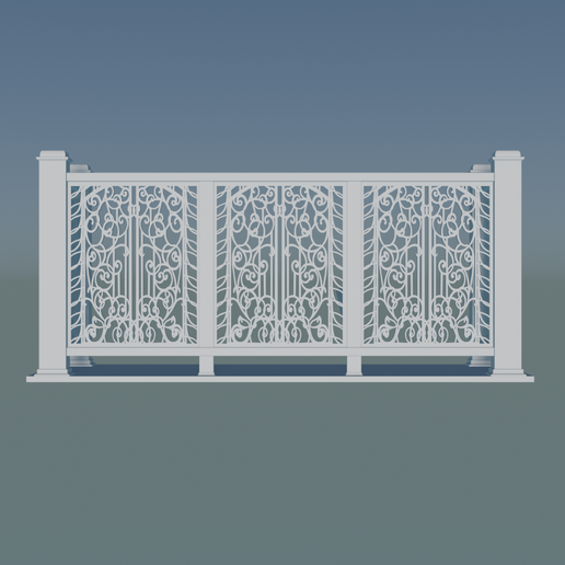 3D-model-Railing-Balcony.png Modèle 3D Garde-corps - Balcon