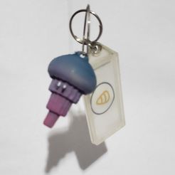 JELLYFISH FIDGET TOY - KEYCHAIN - PRINT IN PLACE - NO SUPPORTS