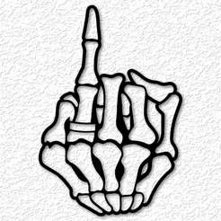 project_20230524_1106101-01.png Файл STL Ring Finger Married скелет руки настенное искусство кости настенный декор 2d искусство・Модель 3D-принтера для загрузки