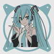 fan-cover-hatsune-miku-azul.png Hatsune Miku Fan cover Multicollor AMS