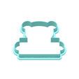 2.png Teddy Bear Cookie Cutters with Name Placard option | Digital Download STL Files