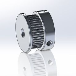 40T6mmGT2.jpg STL file PARAMETRIC GT2 PULLEY 40T 6mm - STL・3D print model to download