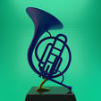 HORN1.png Archivo STL Cuerno Francés Azul de HOW I MET YOUR MOTHER (CÓMO CONOCÍ A TU MADRE)・Objeto de impresión 3D para descargar