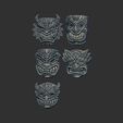 Tiki-Tribal-Masks-3D-Bas-Relief-Models-Collection-2.jpg Tiki Tribal Masks 3D Bas-Relief Models Collection