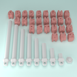 Organic-Font-Overview.png Fichier 3D Porte-clés fidget personnalisable - Paquet de valeur・Plan pour impression 3D à télécharger
