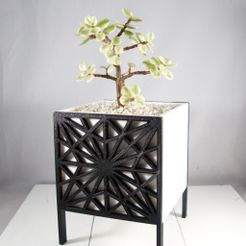 asanoha_planter1.jpg Free STL file Asanoha Planter・3D printer design to download