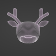 wirehigh.png Lowpoly and high poly reindeer head