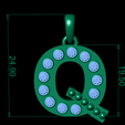 dimention.png "Q Initial Pendant – Gold Alphabet Pendant with Ruby Stones"