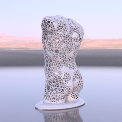 Male torso voronoi Diagram 2.png Download free 3D file Male Torso Voronoi • 3D printable object, RaimonLab